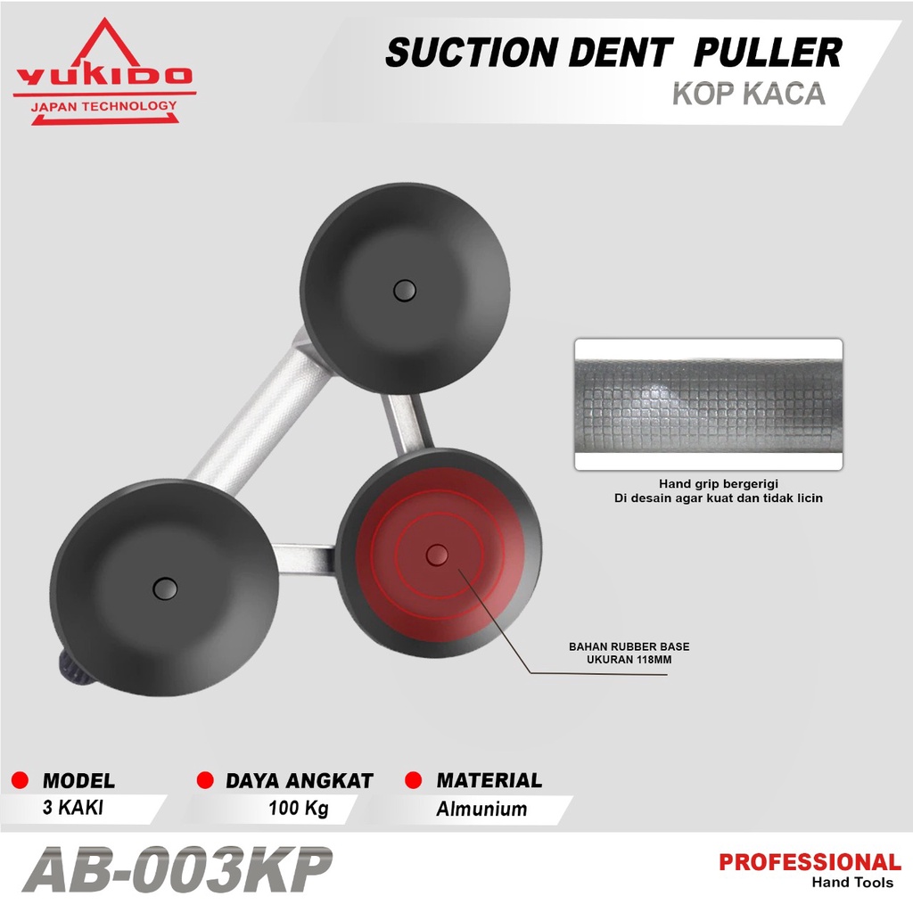 KOP KACA KAKI 3 - ALAT ANGKAT KACA - PENGANGKAT KACA - SUCTION - VSV