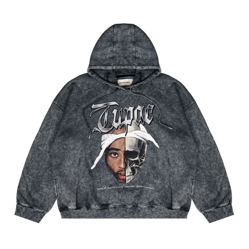 Hoodie PIERRECHERE Tupac Face Washing