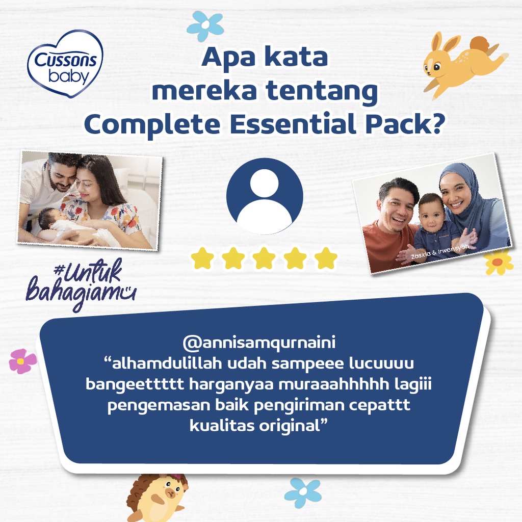 Cussons Baby Complete Essential Pack (Blue or Pink) - Paket Sabun Bayi