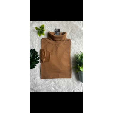 turtlenek kaos rib premium/rib kerah tinggi