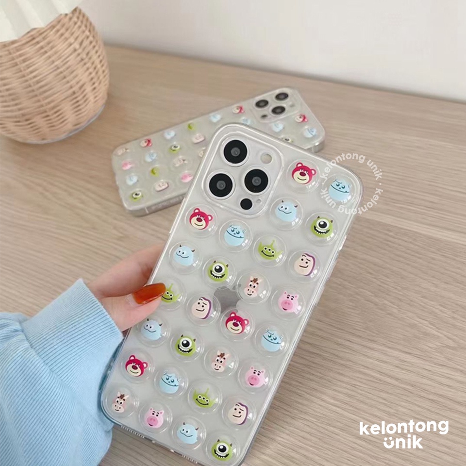 For iPhone - Cartoon Pop It Bubble Soft Case