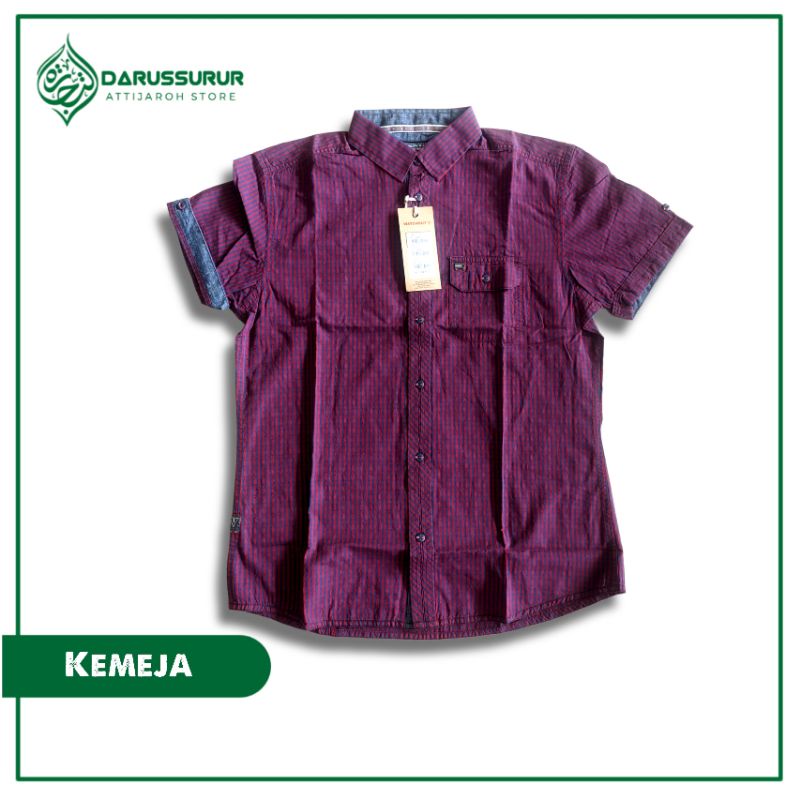 Kemeja Pria Watchout Original | Kemeja Pria | Kemeja Pria Lengan Pendek | Kemeja Lengan Pendek Pria