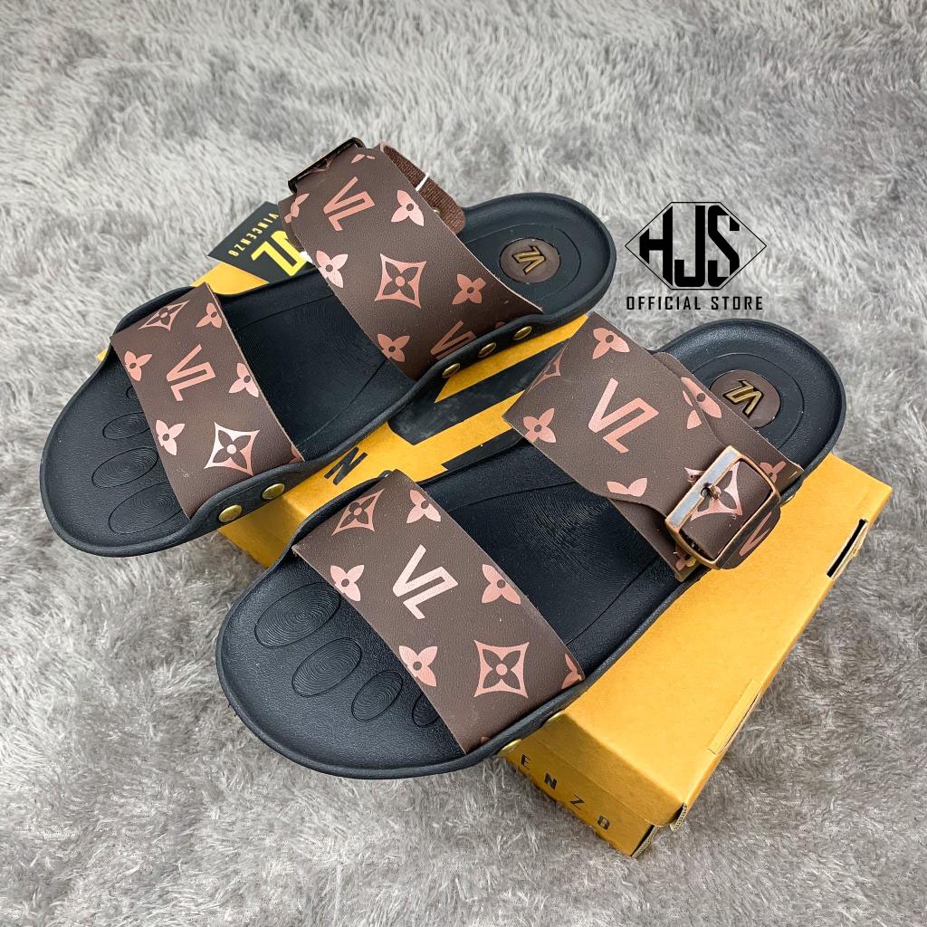 Sandal Terbaru VINCENZO Sandal Strap Pria Kulit VINCENZO Original Pria Slide Import Sandal Kulit Pria