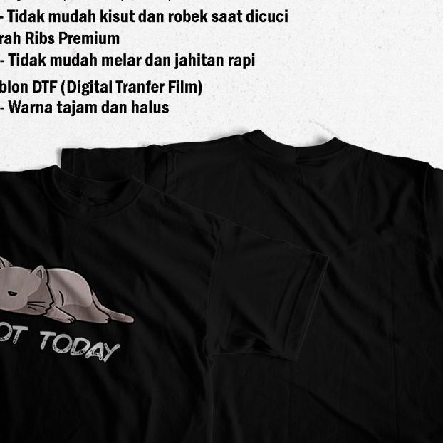 Baju Kaos Gambar Kucing Pria Distro Original Oversize Jumbo Big size - Army, M