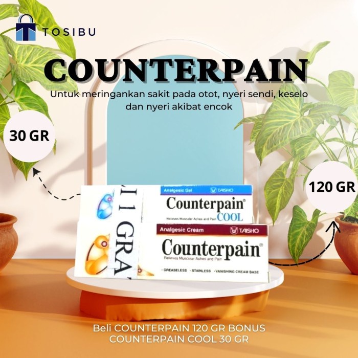 Counterpain 120 GR BONUS COUNTERPAIN COOL 30 GR COUNTERPAIN