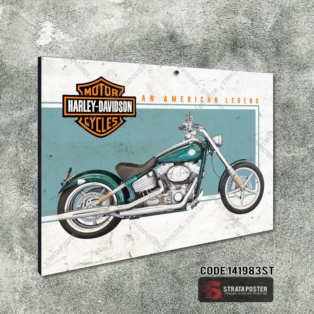 Poster harley davidson Hiasan dinding motor Dekorasi ruangan Wall decor