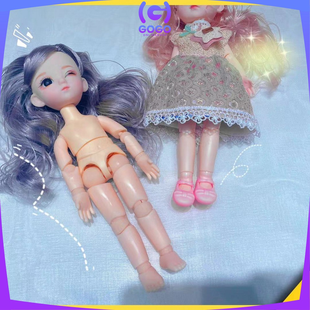 GOGO-M204 Mainan Boneka Anak Perempuan 2IN1 DIY Doll Boneka Princess Dress Boneka Putri Cewek Imut