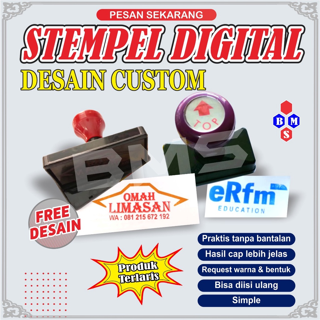 

Cetak Stempel Warna Custom Murah