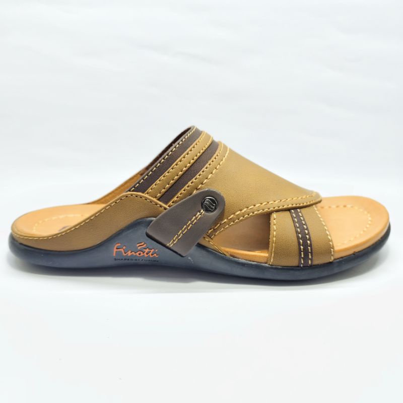 sandal pria Finotti bpz 08 sandal kulit sandal selop slide