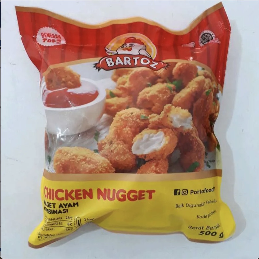 Bartoz Chicken Nugget 500gr / Nuget Ayam