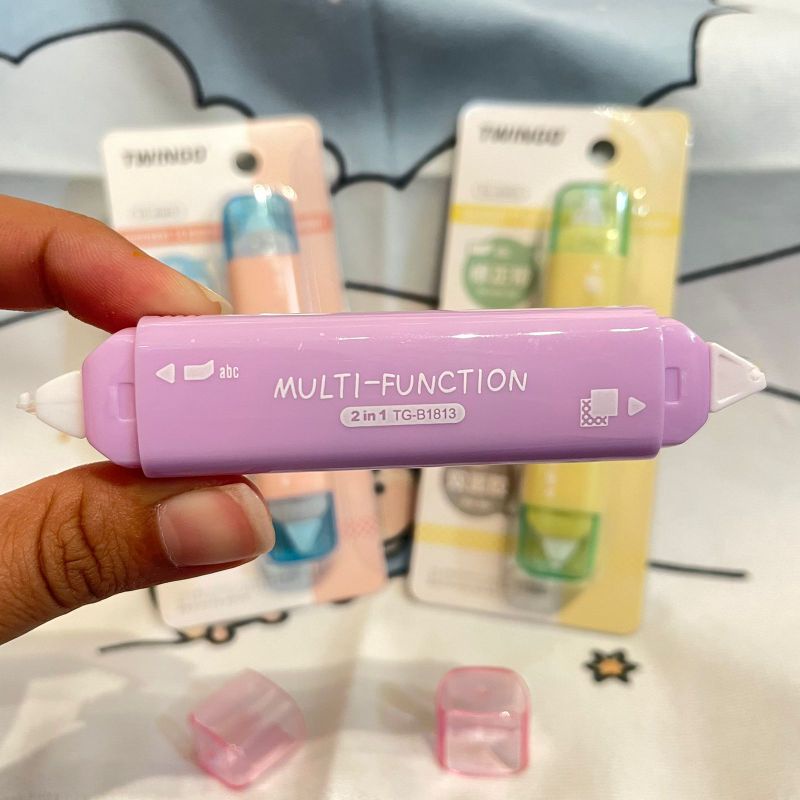 

Correction Tape Twinggo 2 In 1 Dengan Warna Pastel