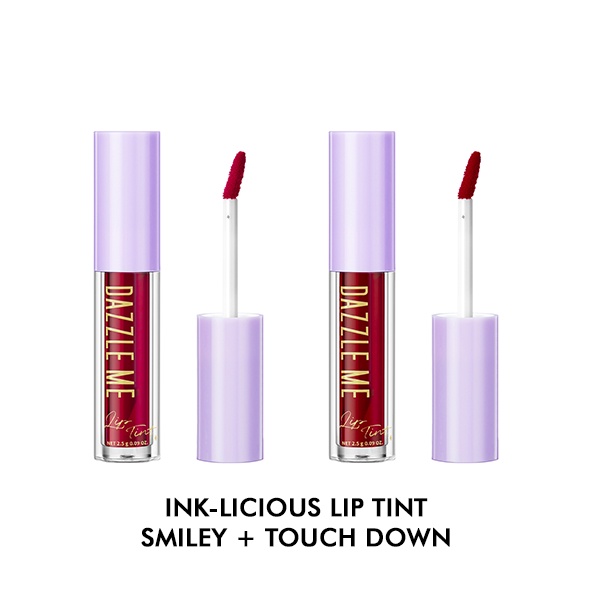 DAZZLE ME Ink-Licious Lip Tint BPOM | Mattedorable Long Lasting Liptint Hyper Moisturizing Lip Stain-Bestie 2 Pcs - 4
