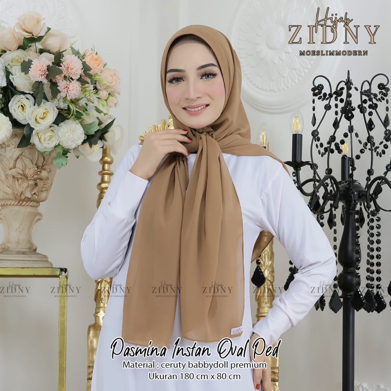 pashmina oval instan pet bahan ceruty babbydoll premium