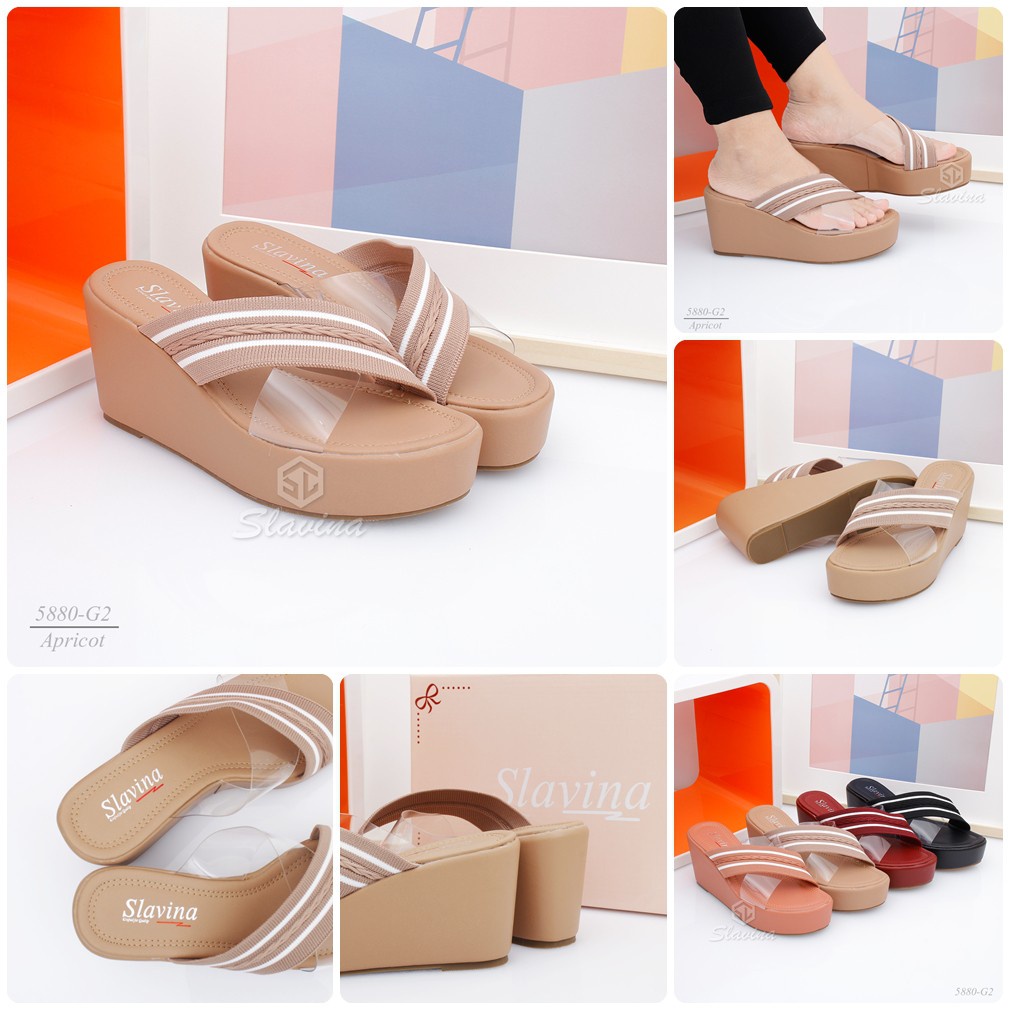 BIG SALE - Ivony Seivona - 5580-G2 Sandal Slavina Wedges Series