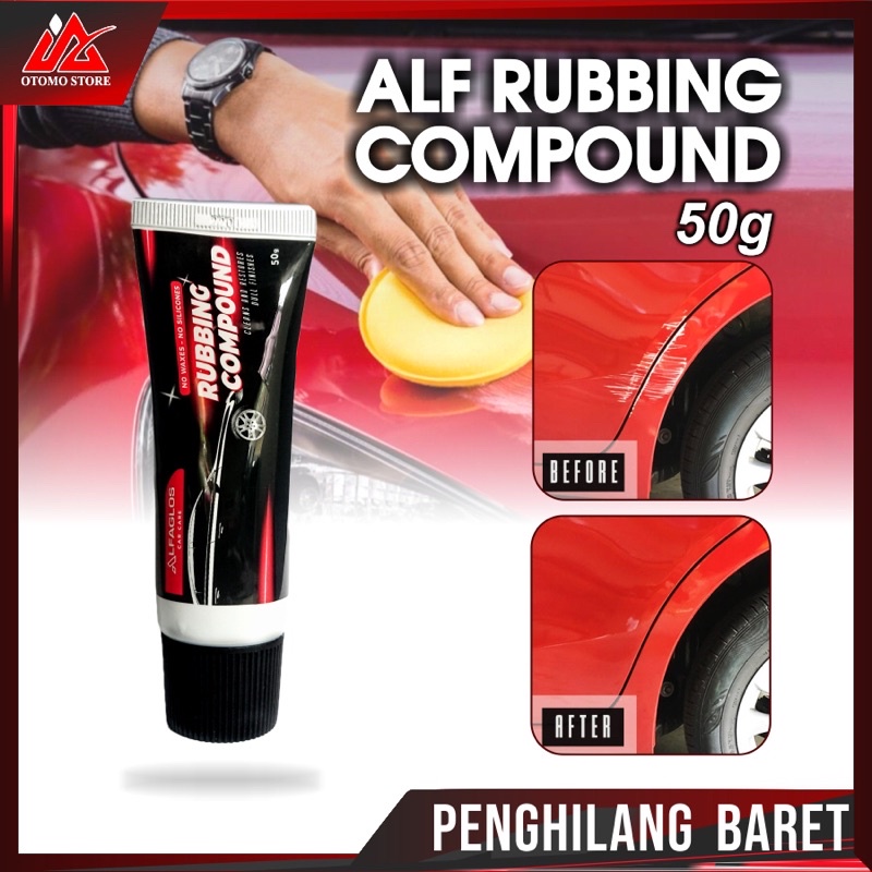 ALF RUBBING COMPOUND 50gr Poles Magic Penghilang Baret dan Lecet Body Mobil Motor Helm Ampuh Cod