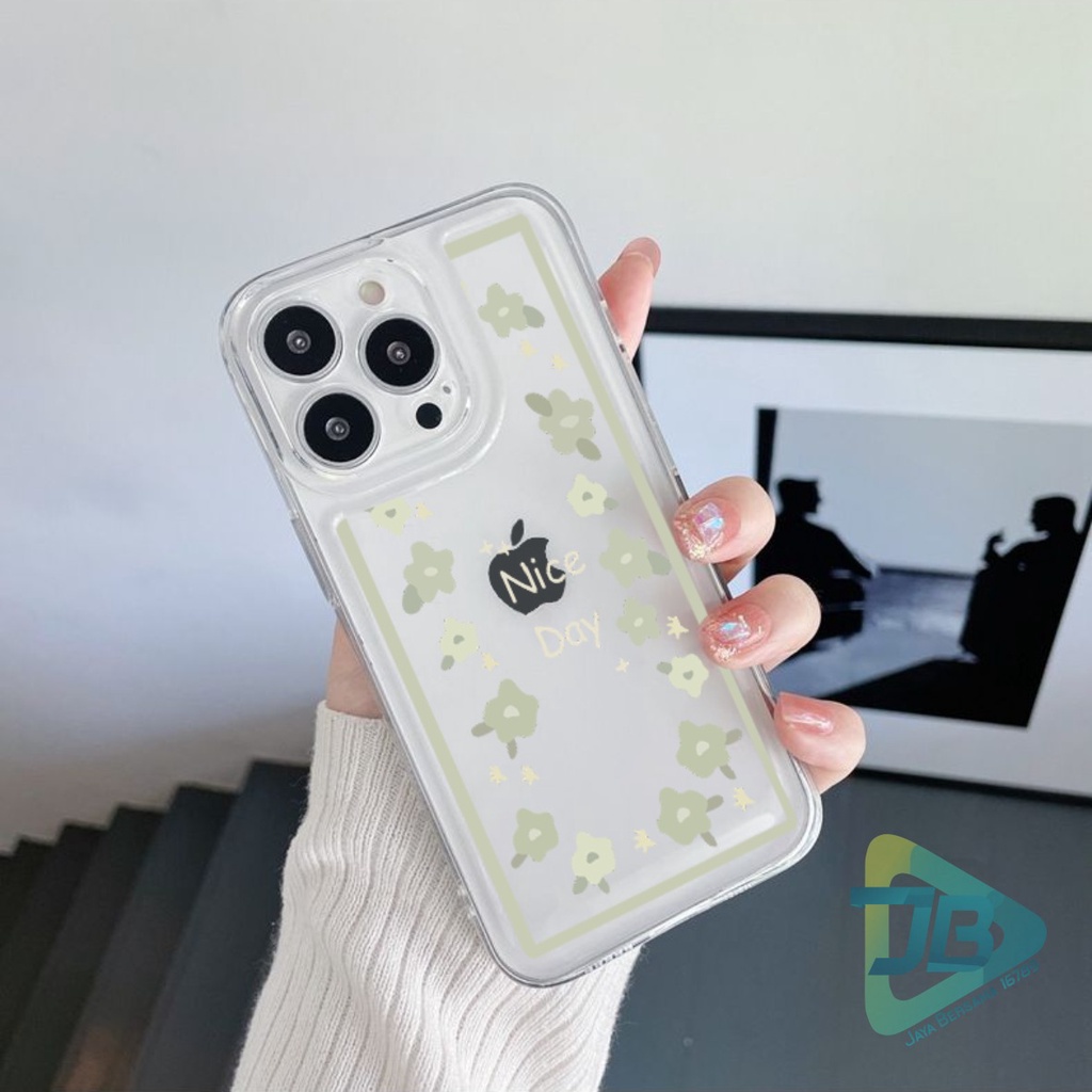 CUSTOM CASE SOFTCASE SILIKON CLEAR BENING FLOWERS CUSTOM CASE XIAOMI REDMI 6A 8 8A PRO 9 9A 9C 10A NOTE 8 9 10 10S POCO M3 M4 JB6084