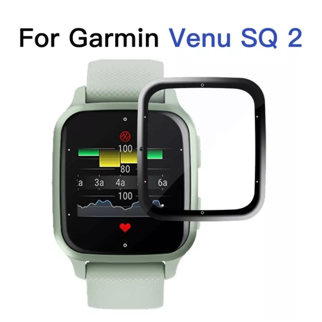 PET Anti gores screen guard GARMIN VENU SQ 2 sq2 music Full Cover