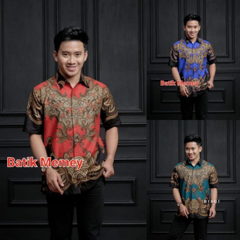 Batik Pria Baju Batik Pria Gus Azmi Syubbanul Muslimin Batik Katun Halus Hadroh Azzahir Santri muslim, Moderen