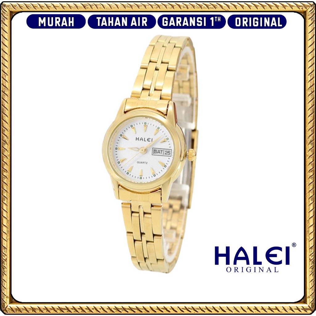 Premium (RRW) #Jam Tangan Halei ORI #Garansi 1 Tahun #Jam Tangan Rantai Wanita Bulat Original Murah