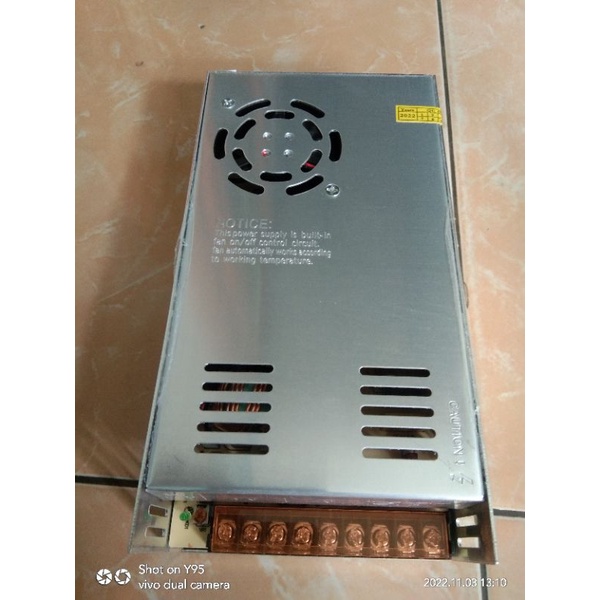 POWER SUPPLY DC 12V 30A INPUT AC 110-220V KUALITAS BAGUS