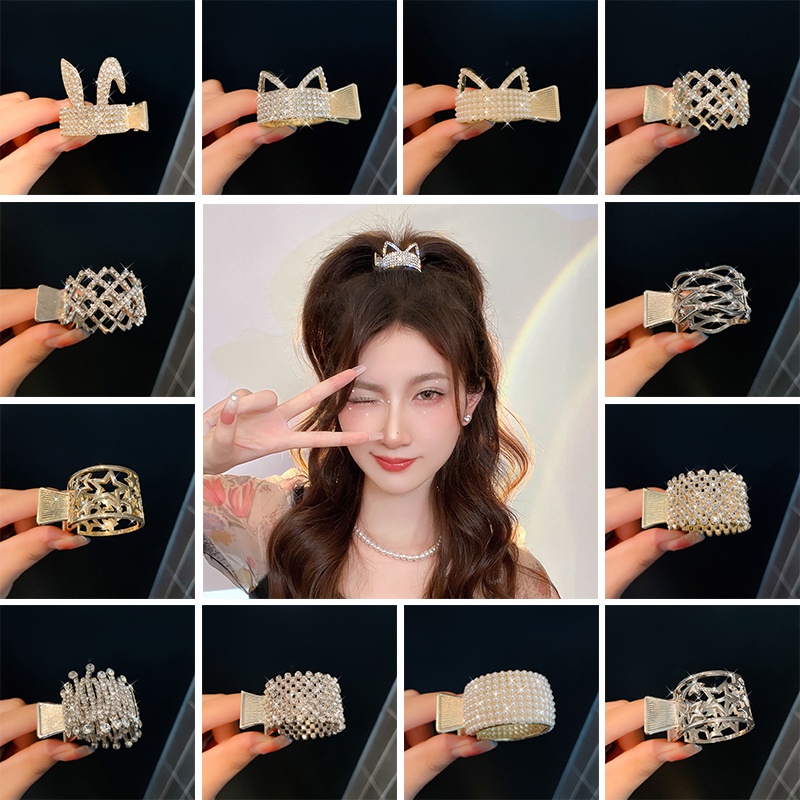 2022 Jepit Rambut Ponytail Bahan Metal Gaya Korea Untuk Wanita