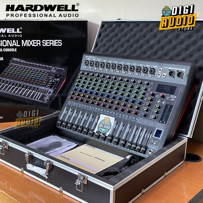 Hardwell Mark12 Audio Mixer 12 Channel With Usb Soundcard Efek Reverb #Original