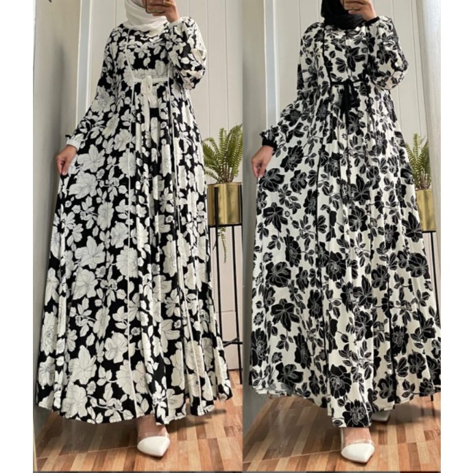 Gamis Bunga Rayon Mrek ( JULIANS )