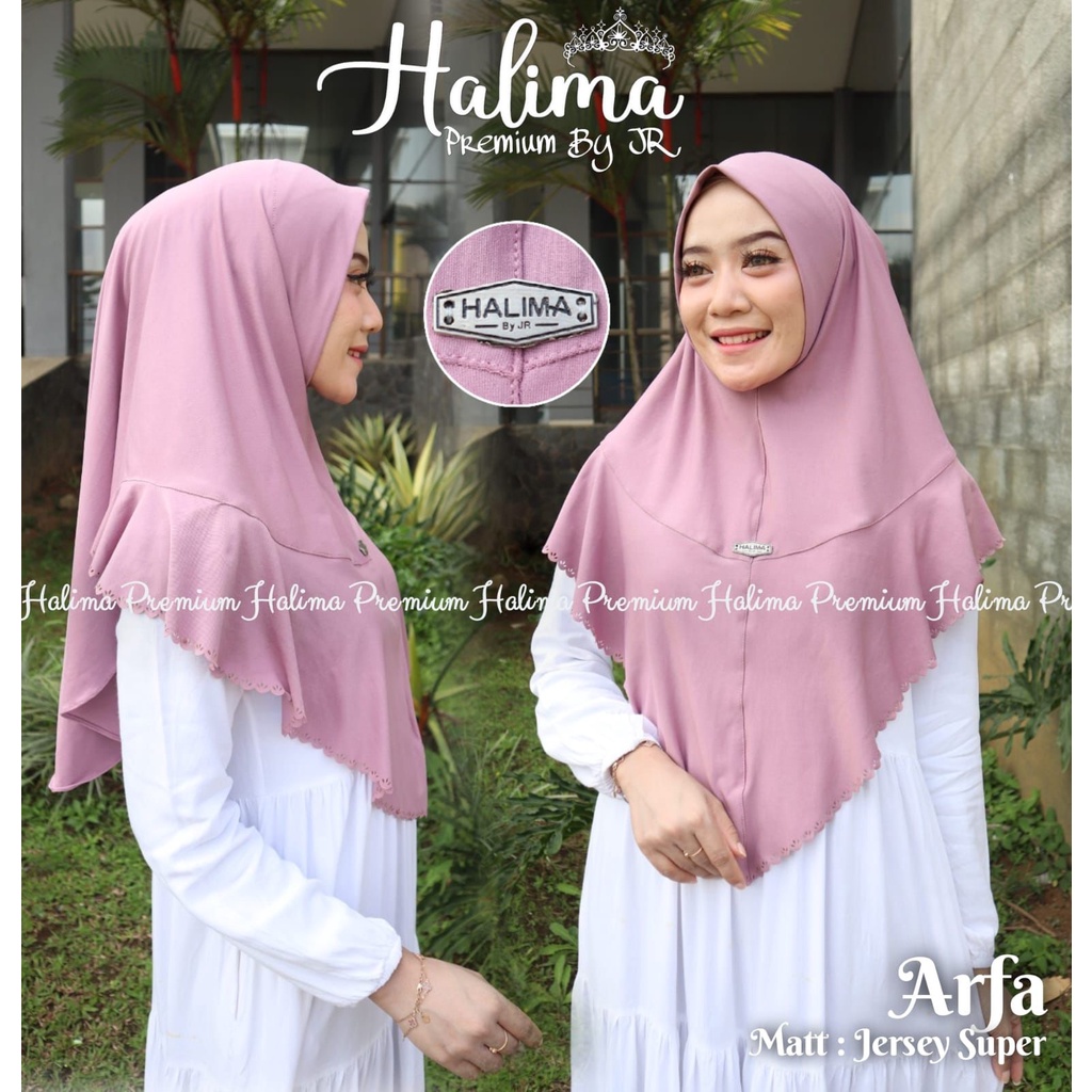 Hijab kerudung instant laser jilbab halima arfa