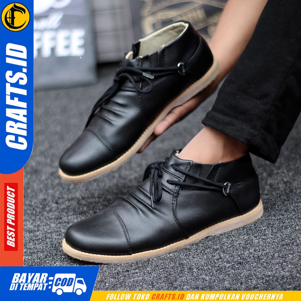 CRAFTS weasley - Sepatu Boots Formal Pantofel Kerja Pria