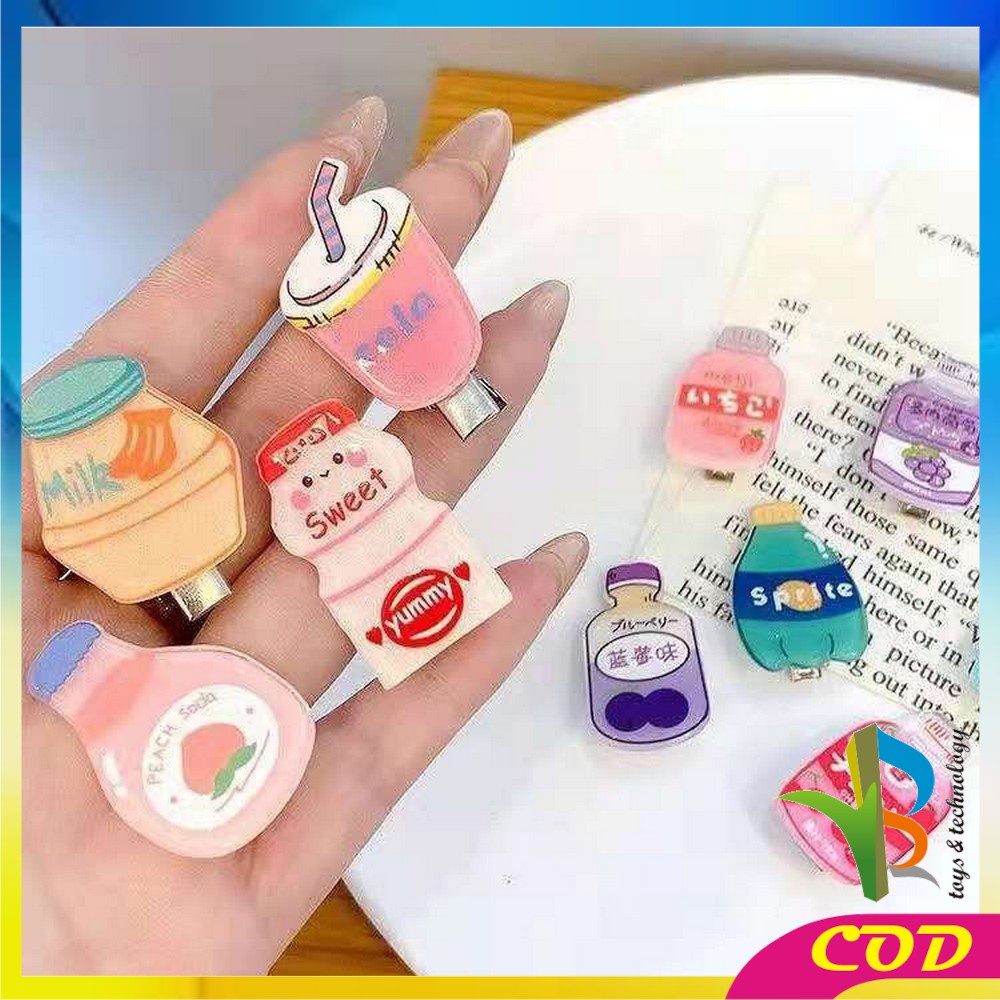 RB-C318 Jepit Rambut Korea Anak Karakter Buah / Jepitan Rambut Anak Perempuan / Hairpin Rambut Cewek / Hair Clips Wanita