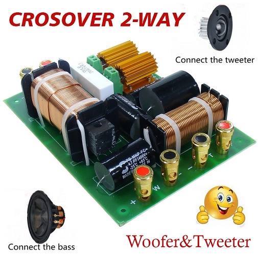 Kit Crossover Pasif JBL 2 Way PA-280 Filter Pembagi Suara Speaker Frequency Woofer Tweeter