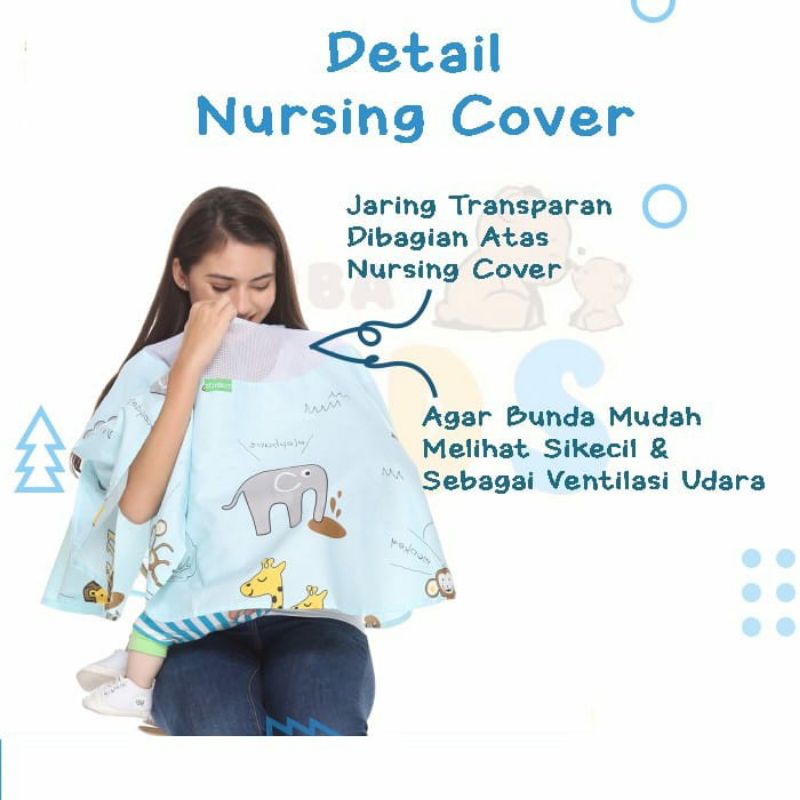 Apron Menyusui Nursing cover penutup Clemek di Menyusui Bayi melingkar full cover Murah