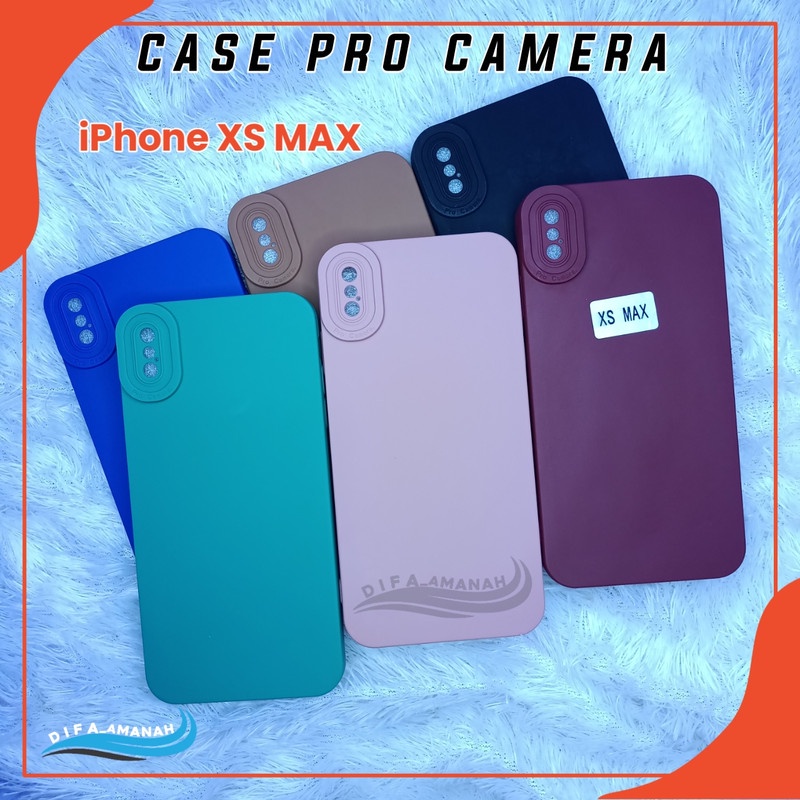 CASE IPHONE XS MAX Softcase case pro camera macaron bahan tebal di jammin sesui foto master soft case pro camera