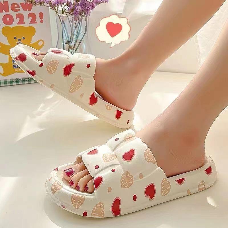 SANDAL SLOP WANITA MOTIF CHERRY LOVE ASTRONOT AWAN Sandal Jelly Korean Import Jelly Soft Slipper Anti Slip Elastic Empuk PVC / Selop RUMAH TEBEL NYAMAN EMPUK korea awan cloud rumah slip on Sandal Wanita Casual