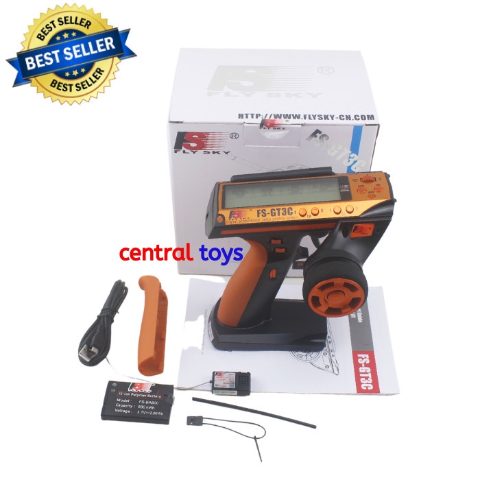 FLYSKY GT3C receiver 2.4ghz 3CH transmitter GT3C rc car rc boat