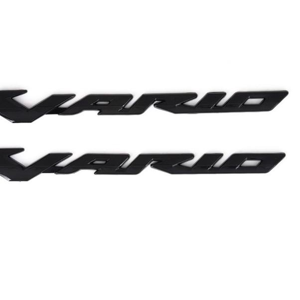 Emblem Vario 125 / 150 Chrome Timbul - Kiri Kanan - Import Thailand - Black