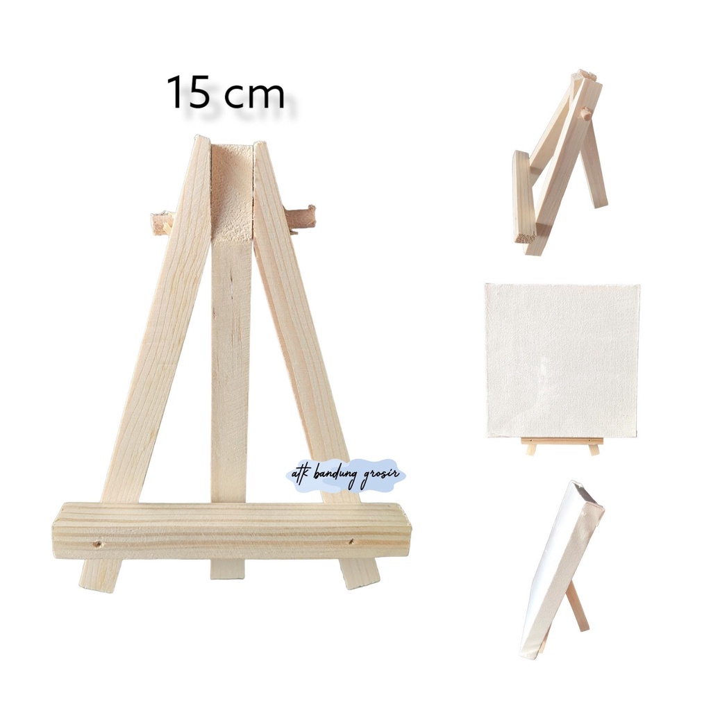 

Easel Kayu Stand Lukis tinggi 15 CM Sandaran Display Kanvas AGB