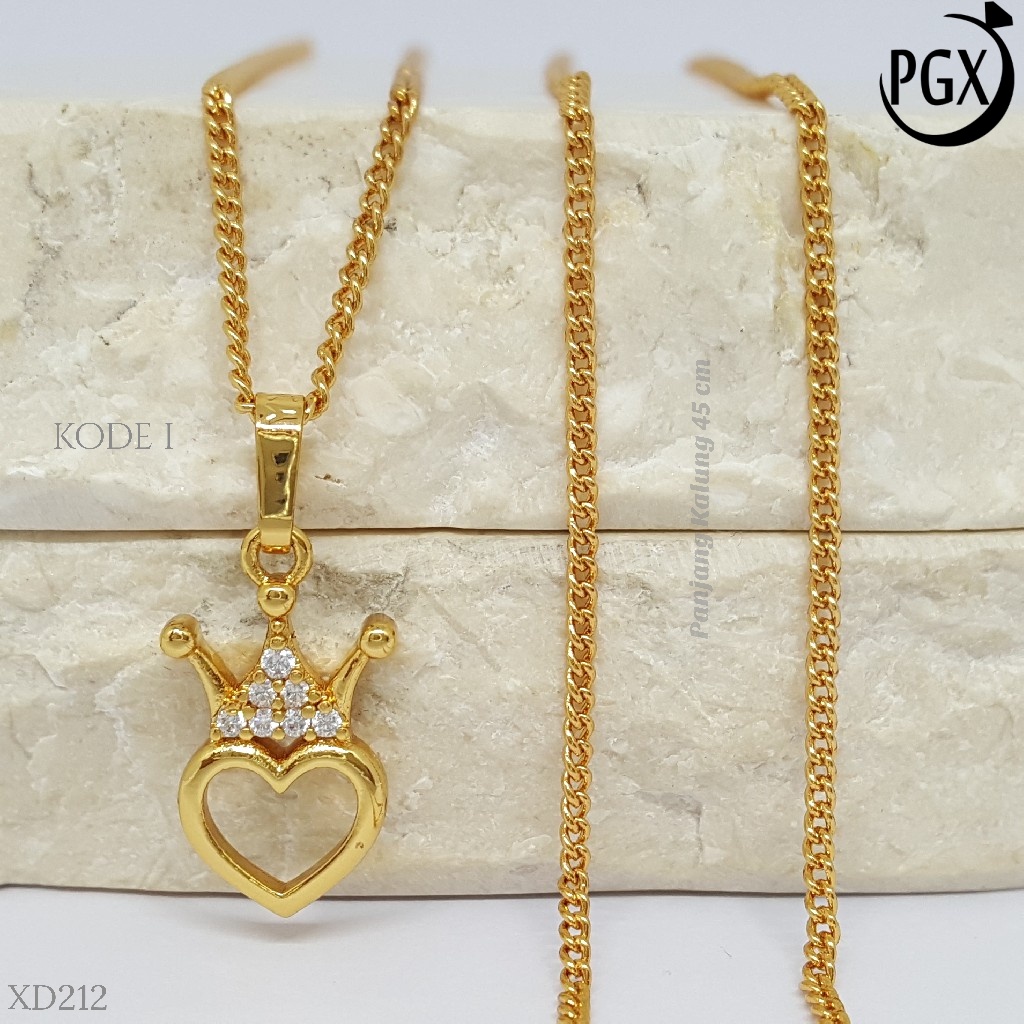 PGX Kalung Wanita Xuping Perhiasan Lapis Emas Aksesoris Fashion Premium - XD212