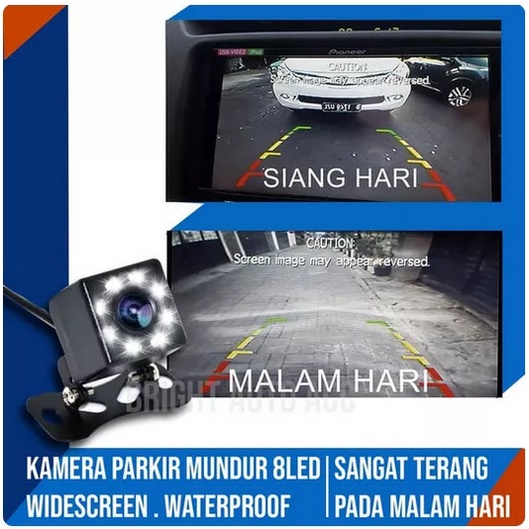 Kamera Kamera Mundur Parkir Belakang Mobil Universal Led Infrared