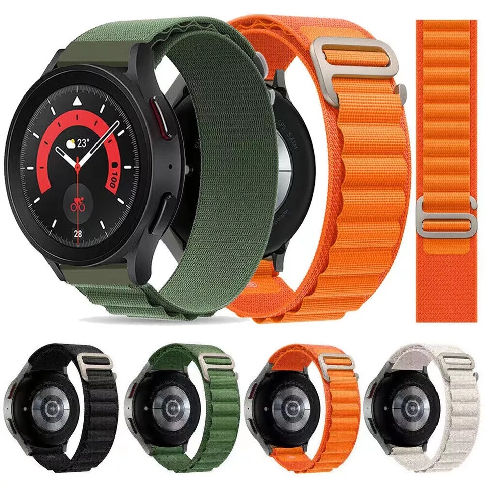 ALPINE Loop Nylon Strap Tali Jam 20MM 22MM Xiaomi Mi watch sport S1 Active Amazfit Pace Stratos BIP U LITE PRO GTS 1 2 3 4 GTR 42MM 47MM Haylou ls02