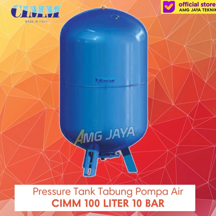 Jual PRESSURE TANK TABUNG POMPA AIR 100 LITER 10 BAR CIMM AFE CE 100L