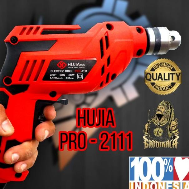 Bor Listrik Hujia HB-2111 / Bor 10mm Variable Speed, Bolak Balik - JLD 10-3