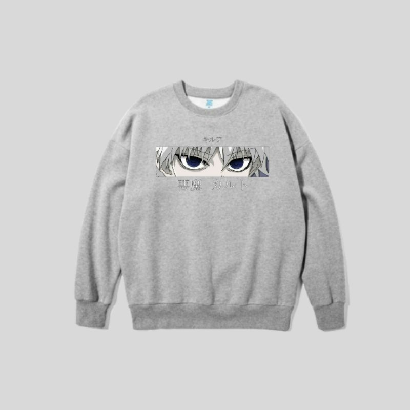 Jaket Hoodie Sweater Crewneck Anak Anime Killua Umur 2-12 Tahun