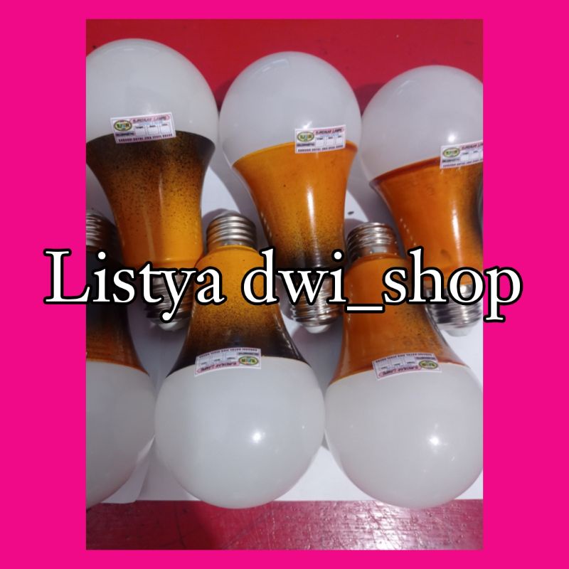 LAMPU LED 15 WATT GARANSI CASING KUNING HITAM