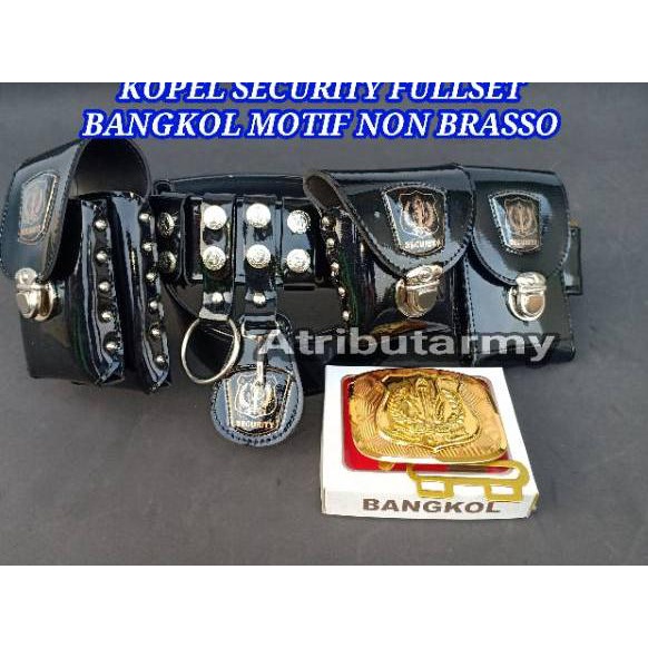 Paling Dicari [TERLARIS] Sabuk Kopel Security Satpam dan Bangkol 3D Perlengkapan Atribut Ikat Pingga