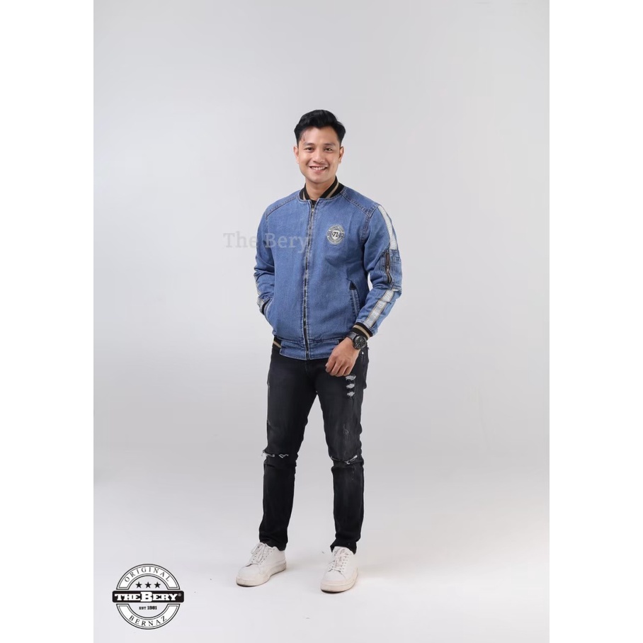 Jaket Jeans Jaket Jeans Denim Jaket Jeans The Berry Taping 71 Biowash