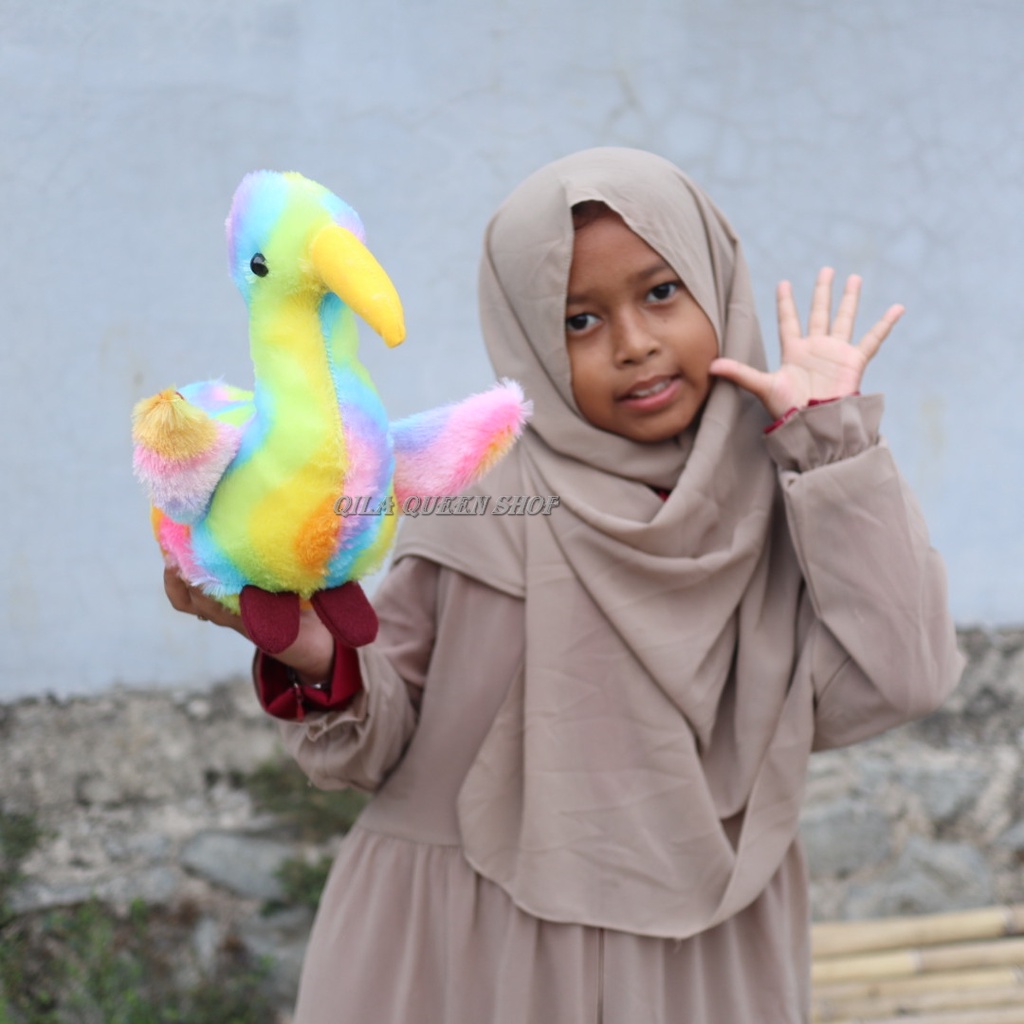 boneka angsa PELANGI, RAINBOW mura  terlaris bisa cod,bebek,hewan,mainan