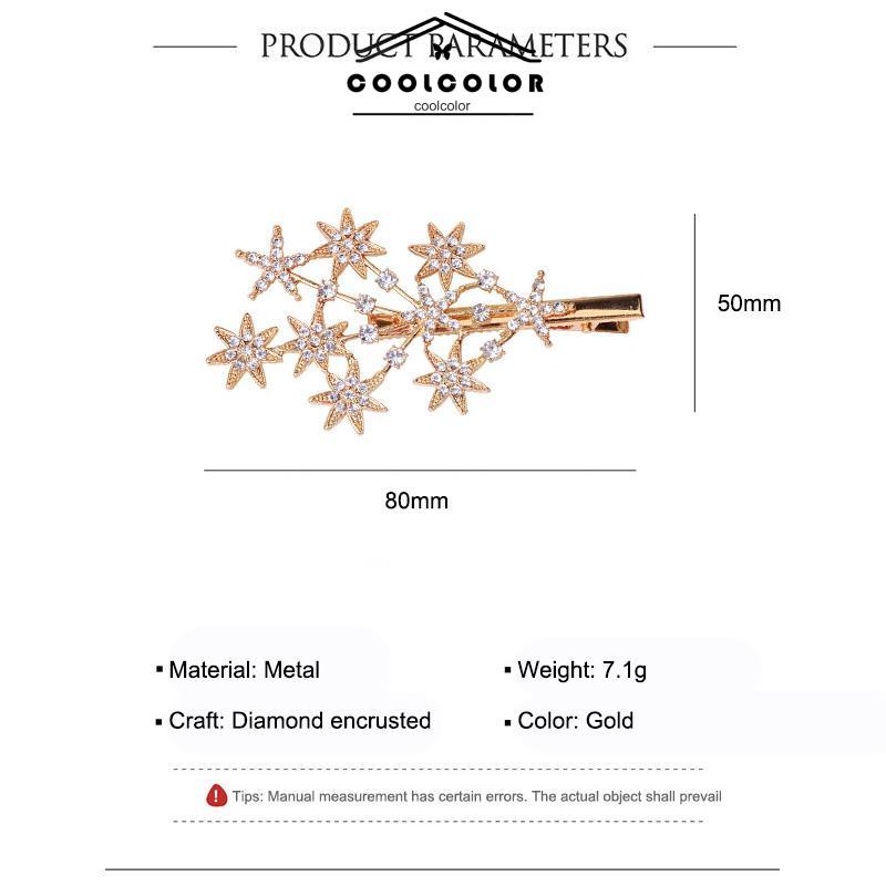 COD❤️Jepit Rambut Korea Wanita Fashion Motif Terbaru Full Bintang Permata Zirkon original- cl