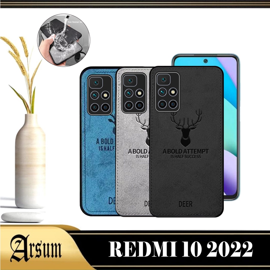 Promo Case DEER Xiaomi Redmi 10 2022 Softcase Motif Jeans Casing Handphone