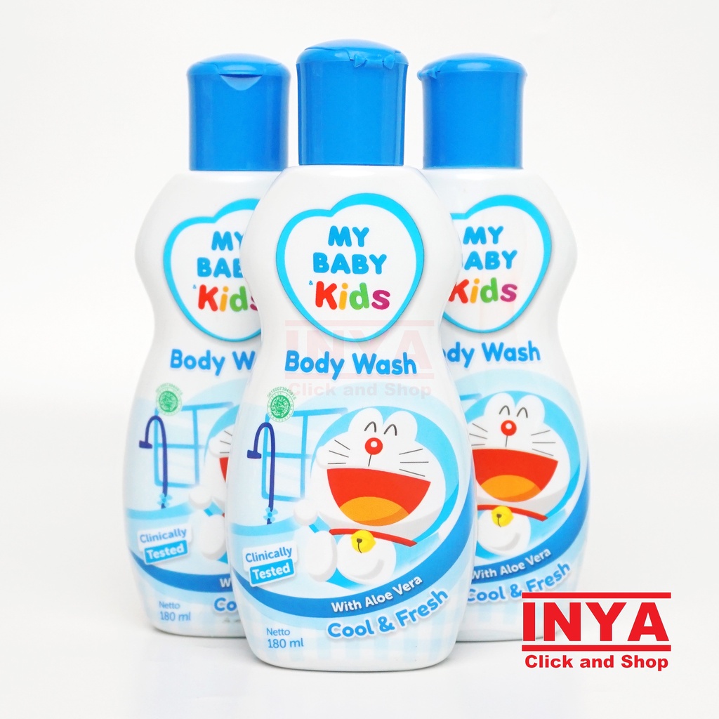 MY BABY KIDS BODY WASH ALOE VERA COOL &amp; FRESH 180ml - Sabun Bayi